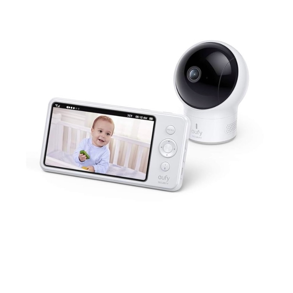 Eufy White Baby Monitor with Camera
